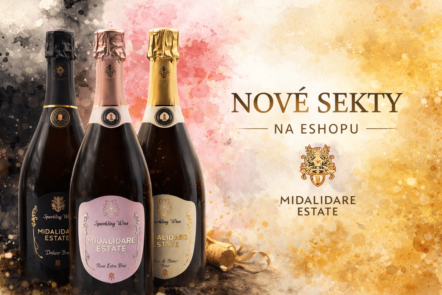 Bulharské sekty z vinařství Midalidare Estate Brut a Extra Brut