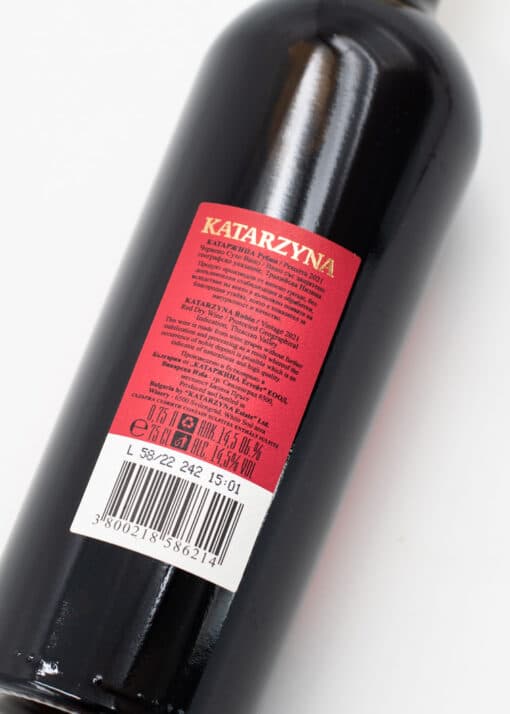 Vyjímečna bulharská vína řady Katarzyna Estate konkrétně červený Rubin
