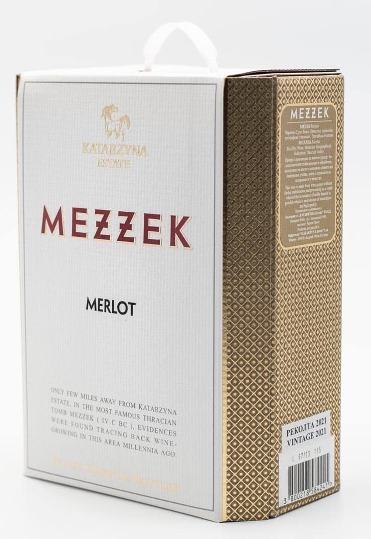 Bulharské víno Katarzyna Estate Mezzek Merlot 3l