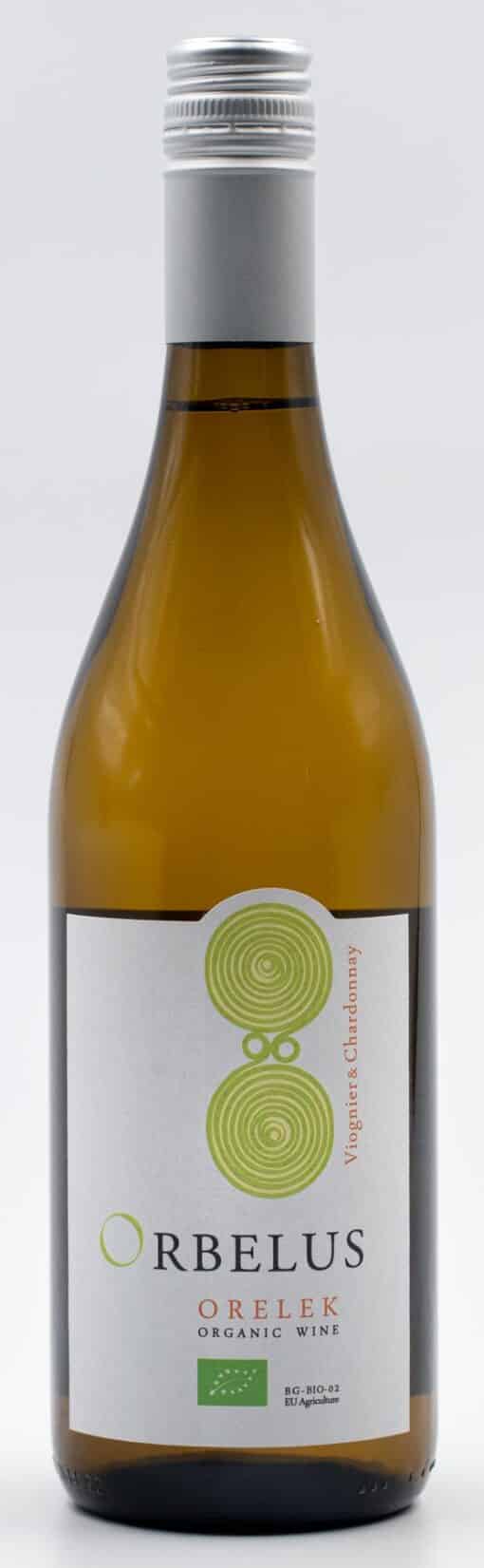 Láhev bulharského bílého vína Orbelus Orelek Viognier – Thrácká nížina