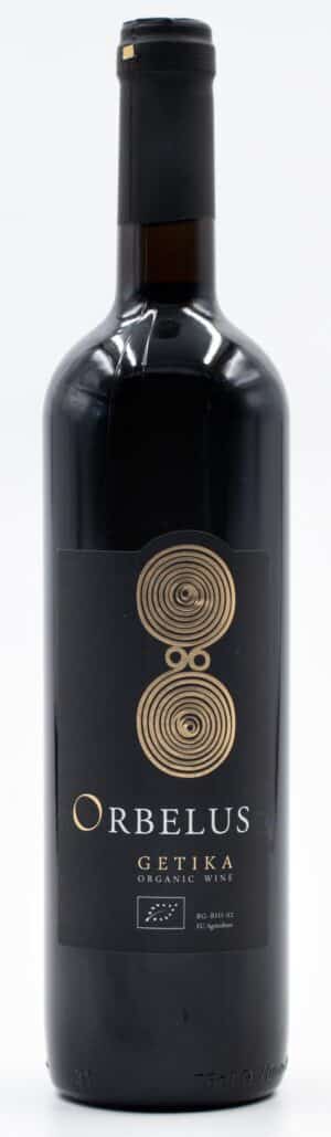 Láhev vína Orbelus Getika – červené bulharské víno z odrůd Cabernet Sauvignon, Merlot, Syrah a Melnik