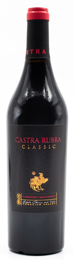 Láhev bulharského vína Castra Rubra Classic Cabernet Sauvignon