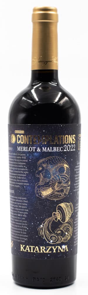 Bulharské víno řady Contemplations Merlot a Malbec