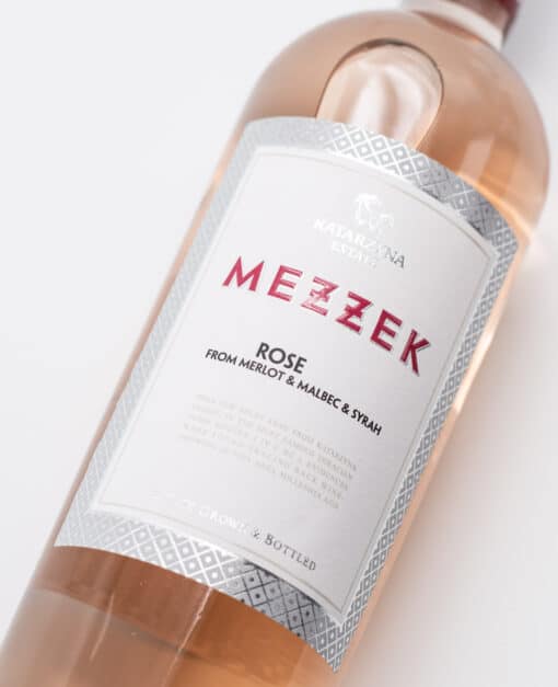 Bulharské víno Mezzek Rose Merlot malbec Syrah z vinařství Katarzyna Estate