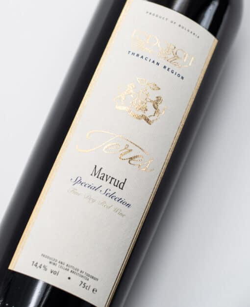 Odrůda Mavrud vytvořila tohle bulharské víno Teres Mavrud z vinařství Todoroff ( Dobroff)
