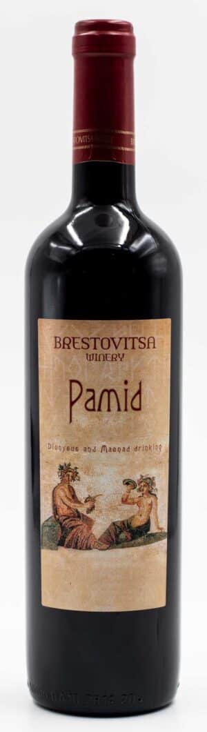 Láhev bulharského vína Pamid Brestovitsa