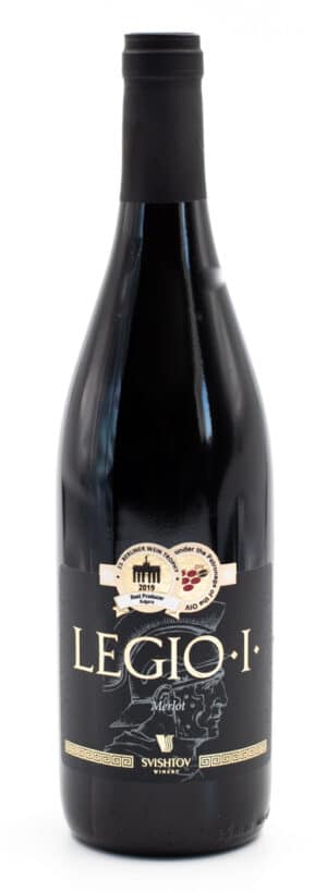 Krasná bulharská vína řady Legio Merlot Svishtov