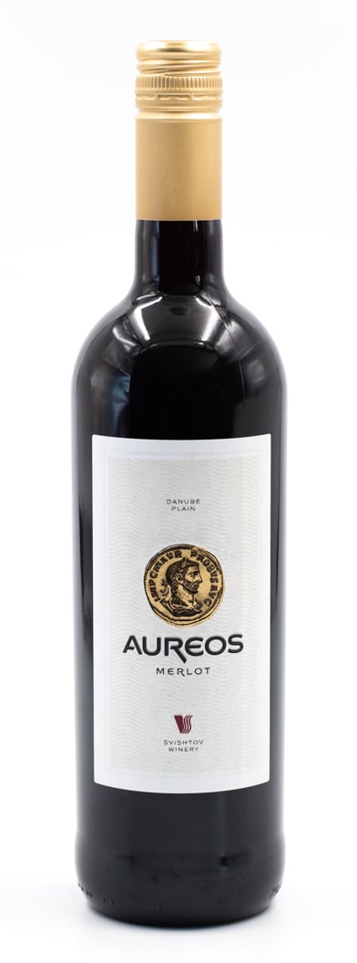 Bulharské víno červené suché Aureos Merlot