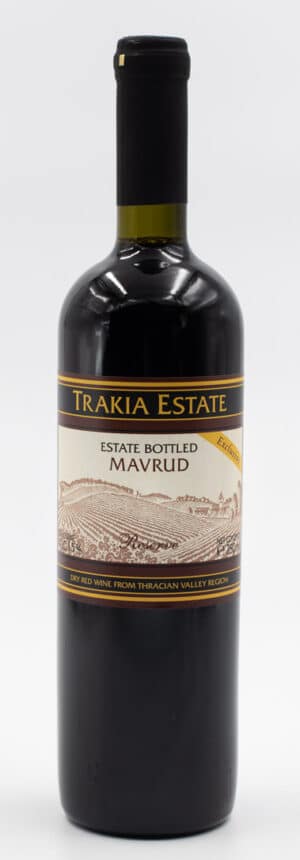 Bulharské víno Mavrud Reserve Trakia Estate