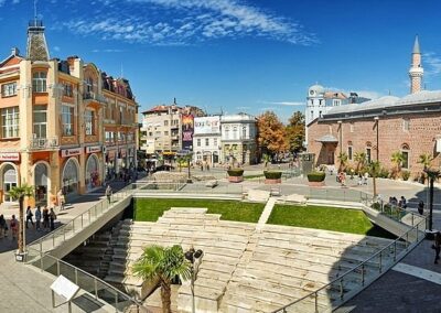 bulharské město Plovdiv kolebka vína Mavrud