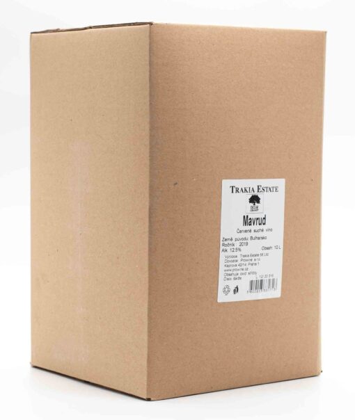 Bulharská vína Mavrud v balení bag in box 10L